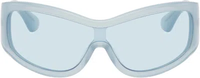 Port Tanger Blue Ice Studios Edition Nunny Sunglasses In Rif Blue/rif Blue