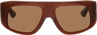 Port Tanger Brown Dhat Sunglasses In Terracotta/tobacco