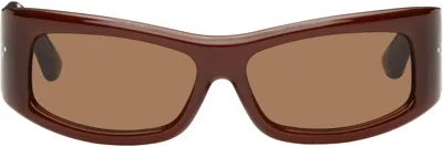 Port Tanger Brown Hads Sunglasses In Terracotta/tobacco
