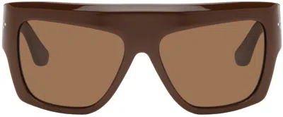 Port Tanger Brown Hal Sunglasses In Alkakaw/tobacco