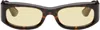 Port Tanger Brown Saudade Ii Sunglasses In Myrrah/limon