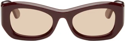 Port Tanger Burgundy Tangerine Sunglasses In Burgundy/amber