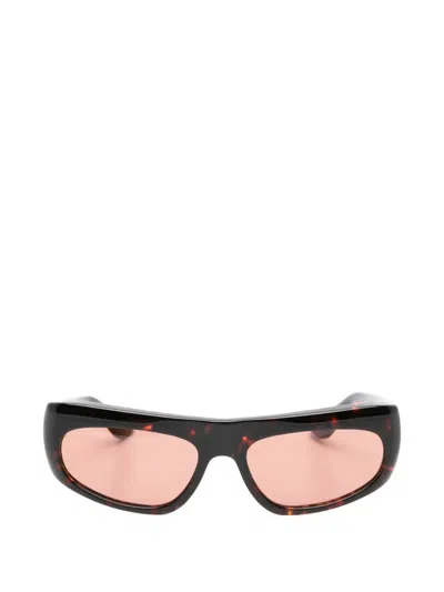 Port Tanger Elin Geometric Sunglasses In Brown