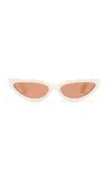 Port Tanger Fanna Cay-eye Acetate Sunglasses In White