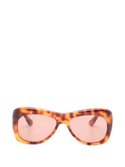 Port Tanger Geometric Sunglasses In Brown