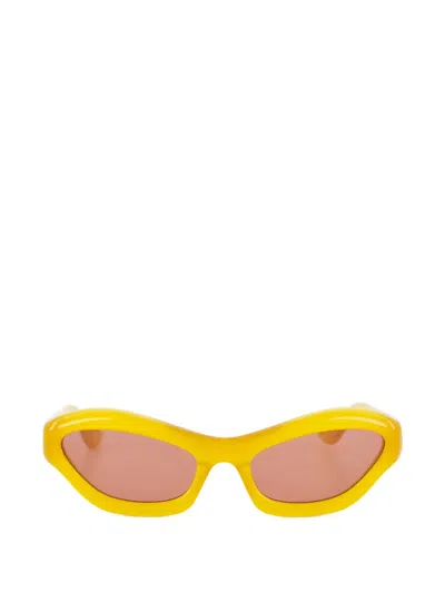 Port Tanger Hayya Cat-eye Sunglasses In Yellow