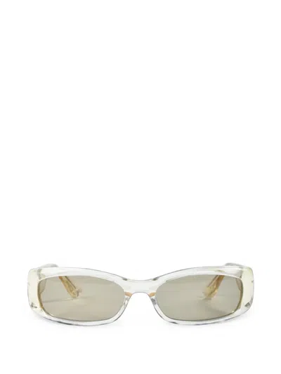 Port Tanger Leila Rectangle-frame Sunglasses In 뉴트럴