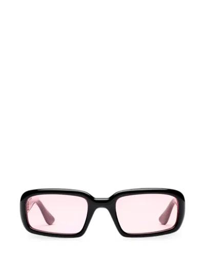 Port Tanger Mektoub Rectangle-frame Sunglasses In Black