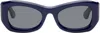 Port Tanger Navy Tangerine Sunglasses In Mediterranee/black