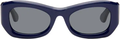 Port Tanger Navy Tangerine Sunglasses In Mediterranee/black