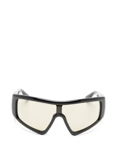 Port Tanger Noor Shield-frame Sunglasses In Black