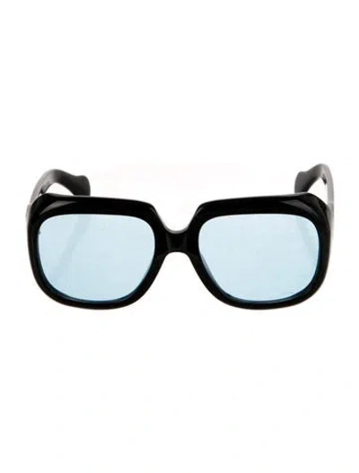 Pre-owned Port Tanger Oversize Tinted Sunglasses In Black