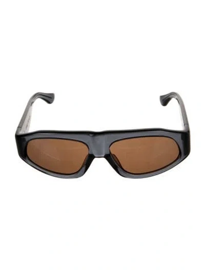Pre-owned Port Tanger Oversize Tinted Sunglasses In Blue/clear