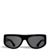 Port Tanger Rectangular Fayaz Sunglasses In Black