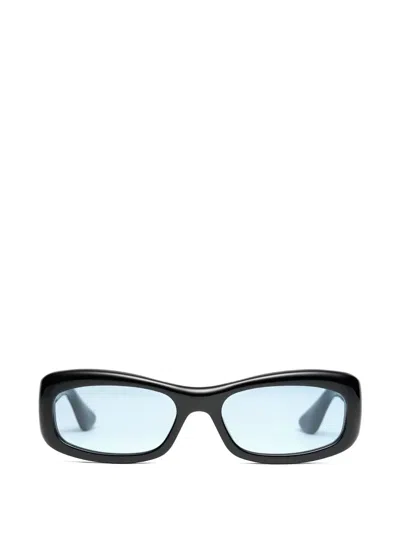 Port Tanger Saudade Rectangle-frame Sunglasses In Black