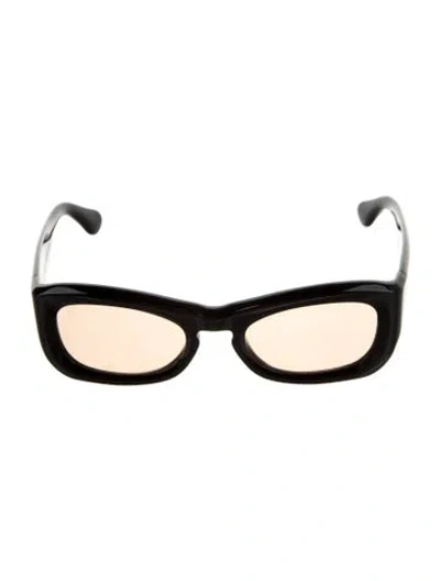 Pre-owned Port Tanger Square Tinted Sunglasses In Black