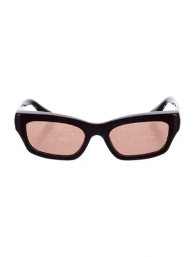 Pre-owned Port Tanger Square Tinted Sunglasses In Black