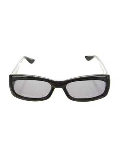 Pre-owned Port Tanger Square Tinted Sunglasses In Black