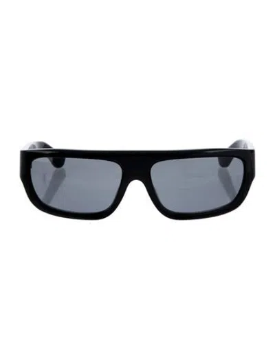 Pre-owned Port Tanger Square Tinted Sunglasses In Black