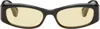 Port Tanger Ssense Exclusive Black Leila Sunglasses In Black/limon