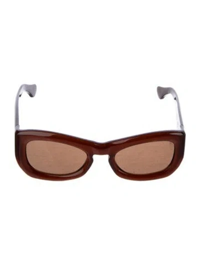 Pre-owned Port Tanger Wayfarer Tinted Sunglasses In Neutral