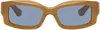 Port Tanger Yellow & Blue Addis Sunglasses In Yellow Ochra/blue