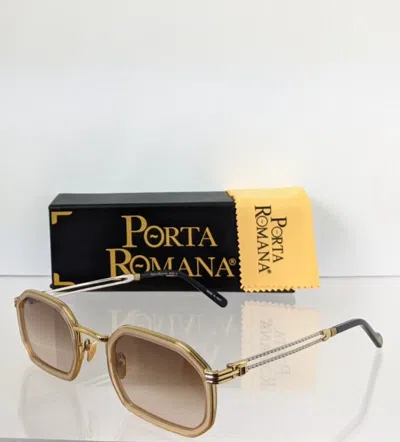 Pre-owned Porta Romana Authentic  Sunglasses Mod. 011 Col. 11a4 Vintage Frame In Brown