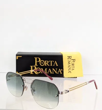 Pre-owned Porta Romana Authentic  Sunglasses Mod 1012 Col 100p Vintage Frame In Blue