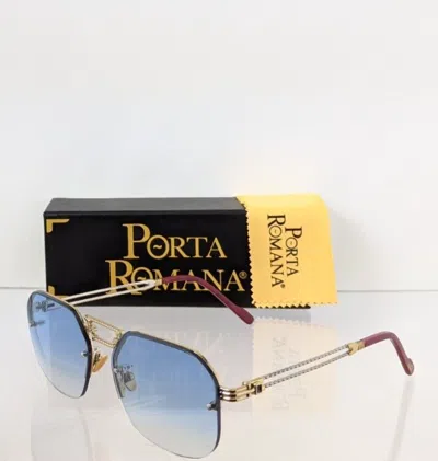 Pre-owned Porta Romana Authentic  Sunglasses Mod 1012 Col 600 B Vintage Frame In Blue