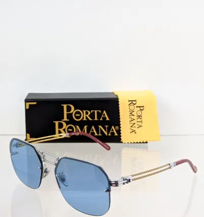Pre-owned Porta Romana Authentic  Sunglasses Mod 1012 Col 600 B Vintage Frame In Blue