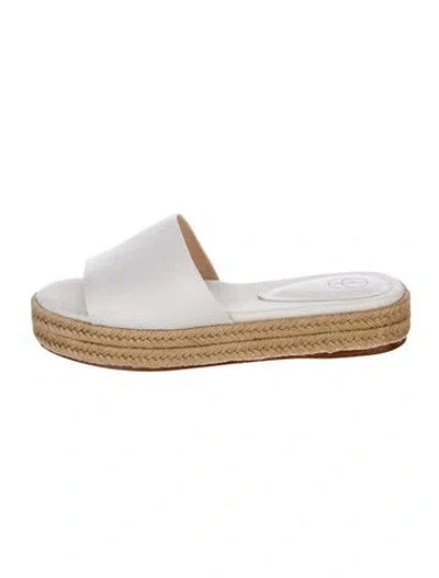 Pre-owned Porte & Paire Canvas Espadrilles In White