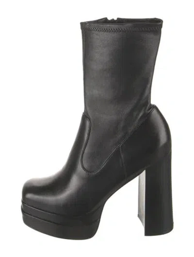 Pre-owned Porte & Paire Leather Boots In Black