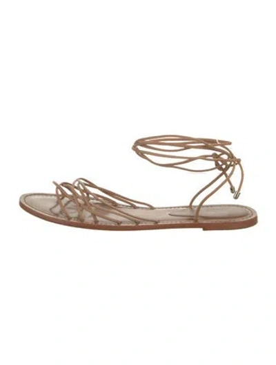 Pre-owned Porte & Paire Leather Sandals In Multicolor