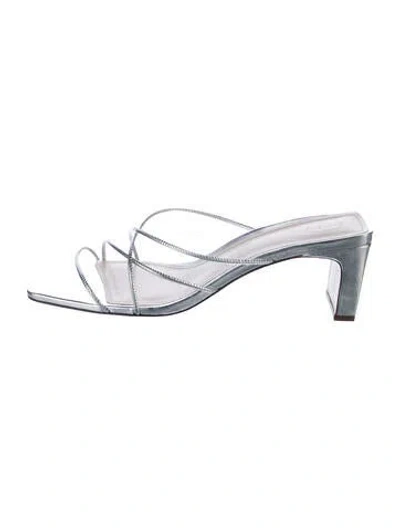 Pre-owned Porte & Paire Leather Slides