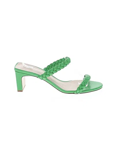 Pre-owned Porte & Paire Sandals In Green