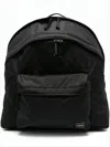 Porter Black Nylon Backpack With Spacious Compartment And Versatile Carrying Options In Black