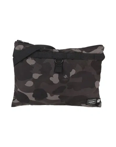 Porter By Yoshida & Co Man Cross-body Bag Charcoal Size - Nylon In Grey