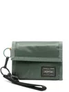 Porter Capsule Nylon Wallet In Green