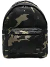 Porter Camouflage Backpack Adjustable Straps Zip Pockets In Green