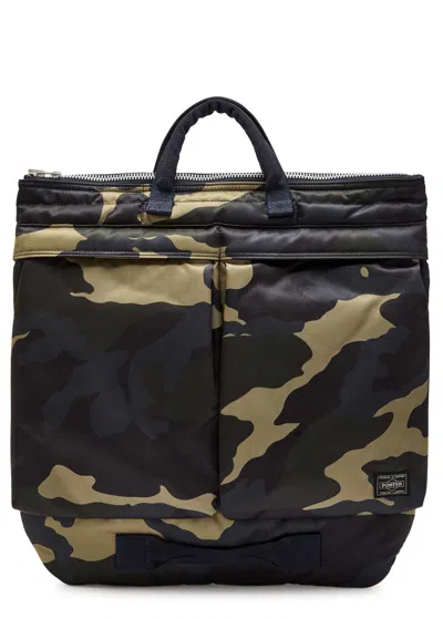 Porter Counter Shade Camouflage Padded Helmet Bag In Blue