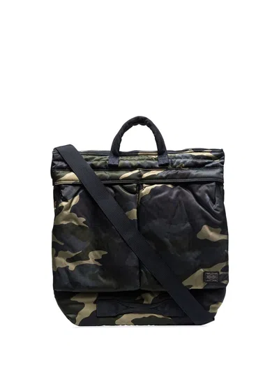 Porter Counter Shade Helmet Bag In Brown