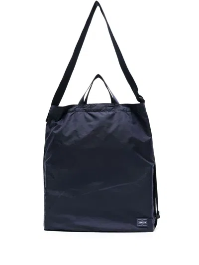 Porter Flwx 2way Nylon Shoulder Bag In Black