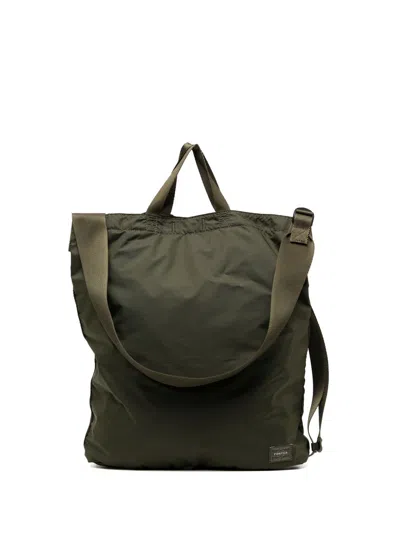 Porter Flwx 2 Way Nylon Shoulder Bag In Green