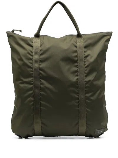 Porter Flex 2way Nylon Tote Bag In Green