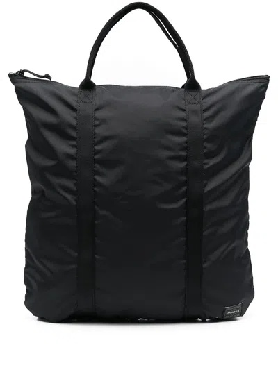 Porter Flex 2way Tote Bag In Black