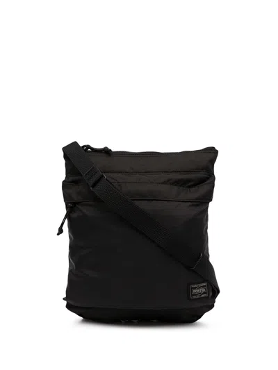 Porter Force 2way Nylon Crossbody Bag In Black