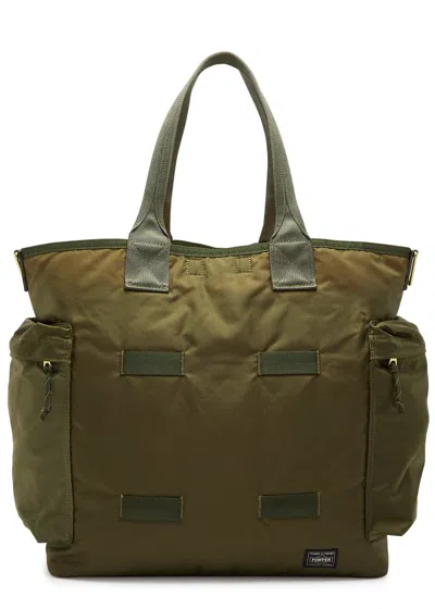Porter Force 2way Nylon Tote Bag In Black