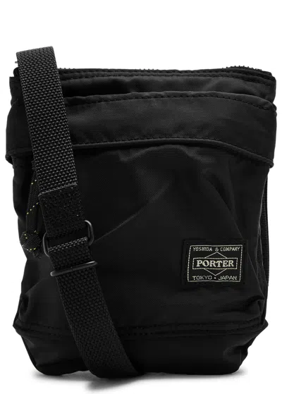 Porter Force Nylon Cross-body Bag In Black