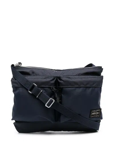 Porter Force Nylon Shoulder Bag In Blue