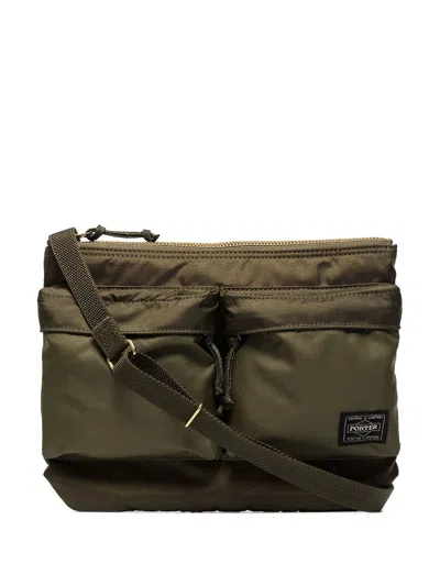 Porter Force Nylon Shoulder Bag In Green